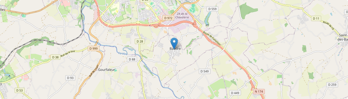 Baudre - Carte