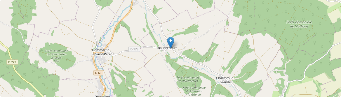 Baudrecourt - Carte