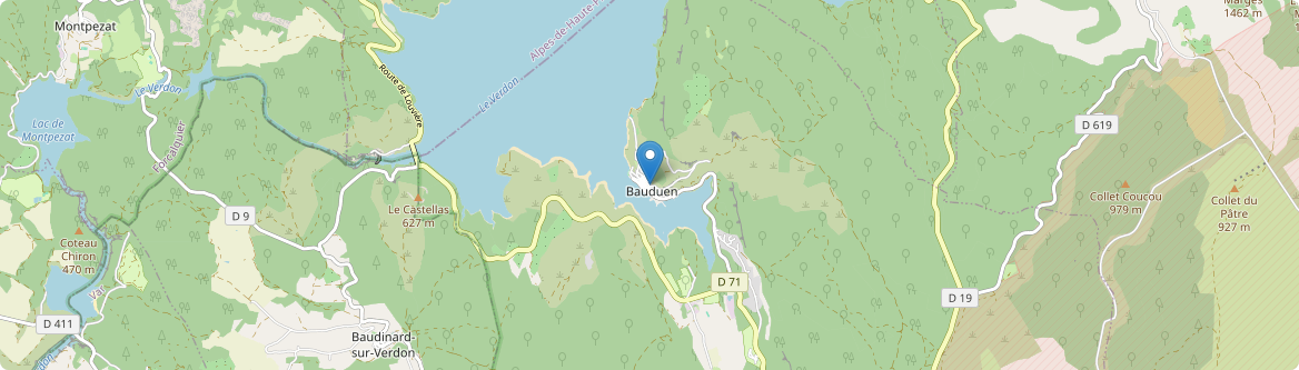 Bauduen - Carte