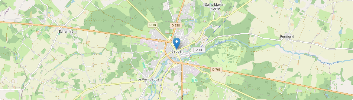 Baugé-en-Anjou - Carte