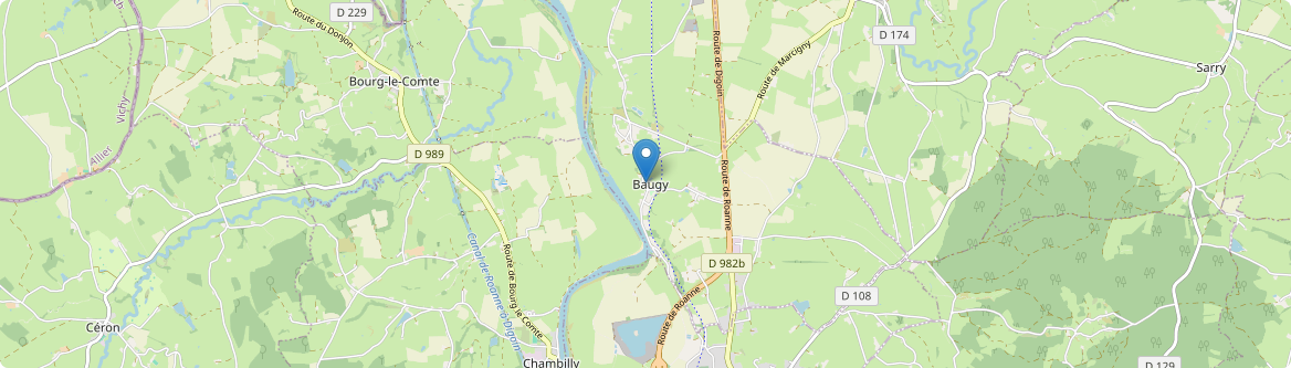 Baugy - Carte