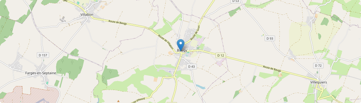 Baugy - Carte