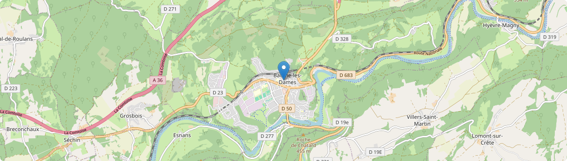 Baume-les-Dames - Carte