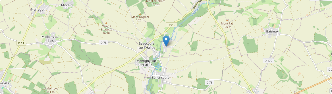 Bavelincourt - Carte