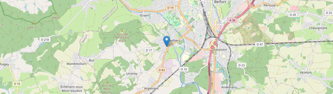 Bavilliers - Carte
