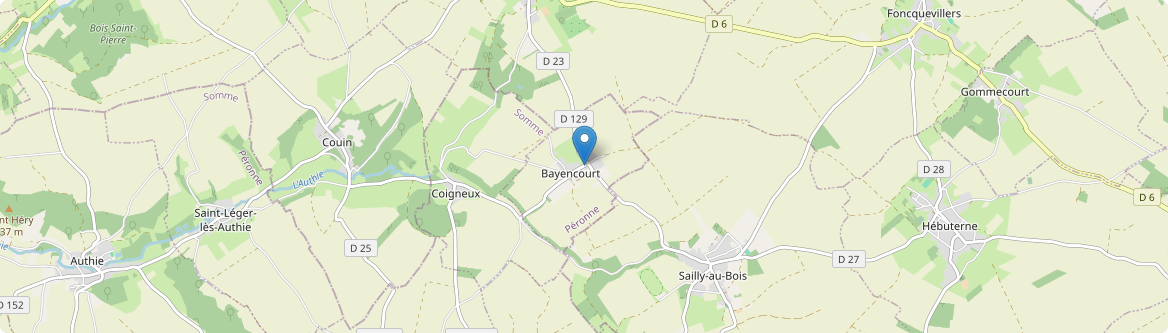 Bayencourt - Carte