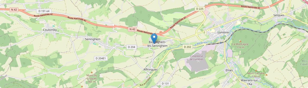 Bayenghem-lès-Seninghem - Carte