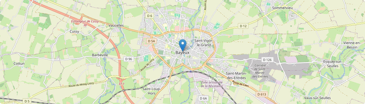 Bayeux - Carte