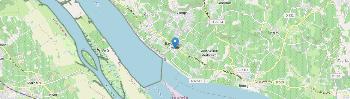 Bayon-sur-Gironde - Carte