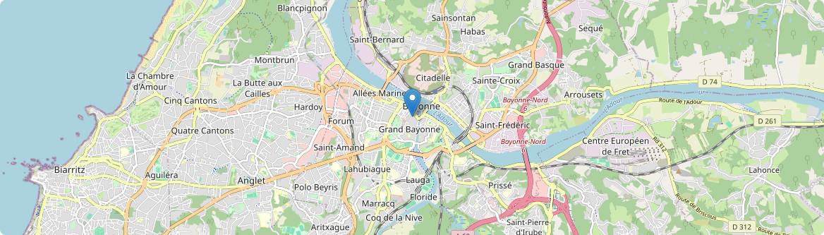 Bayonne - Carte