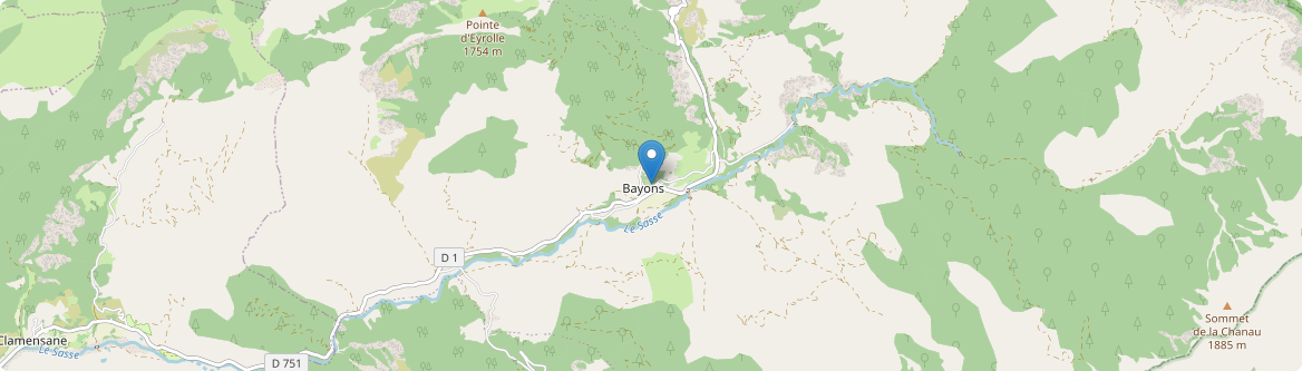 Bayons - Carte