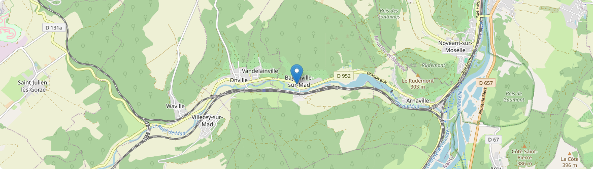 Bayonville-sur-Mad - Carte