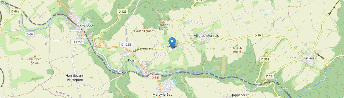 Bazailles - Carte