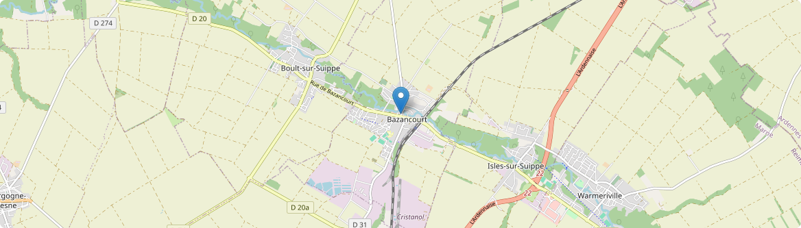 Bazancourt - Carte