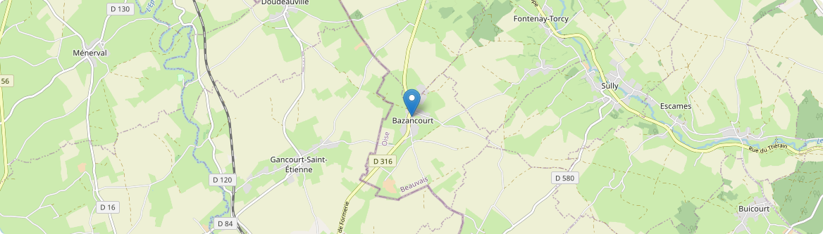 Bazancourt - Carte