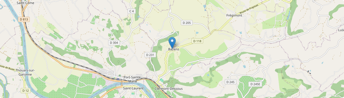 Bazens - Carte