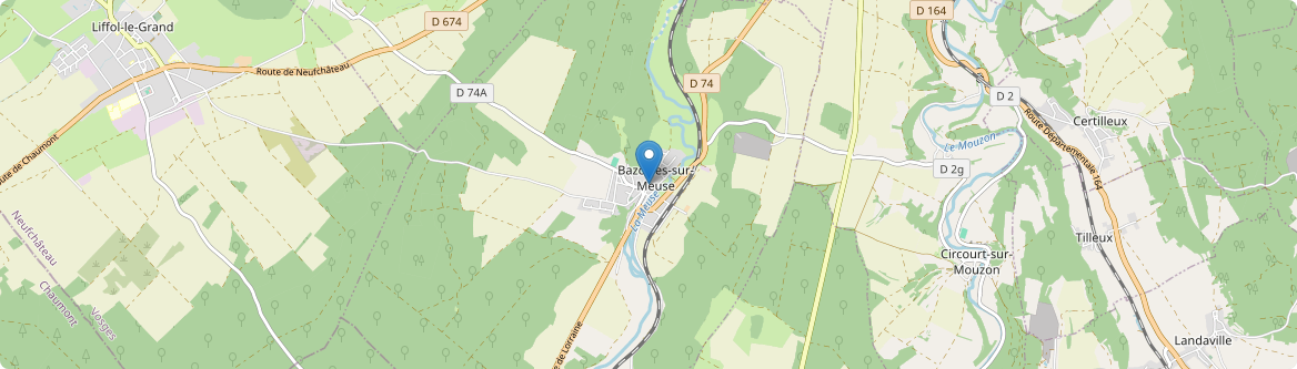 Bazoilles-sur-Meuse - Carte
