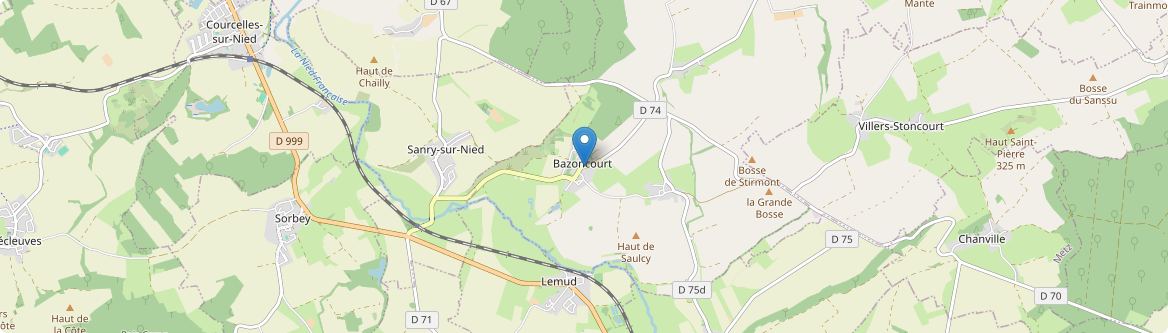 Bazoncourt - Carte