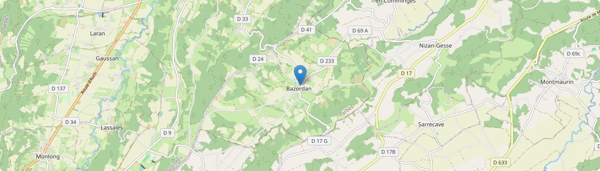 Bazordan - Carte