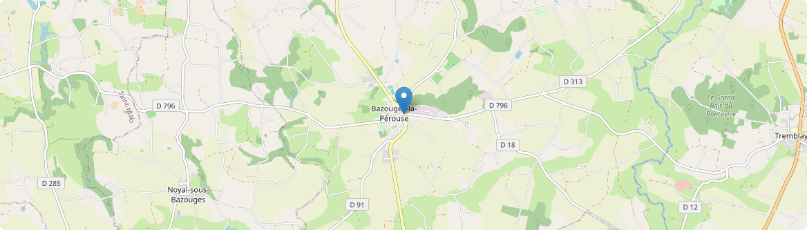 Bazouges-la-Pérouse - Carte