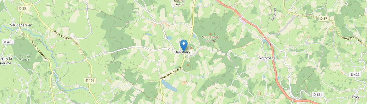 Beaubery - Carte