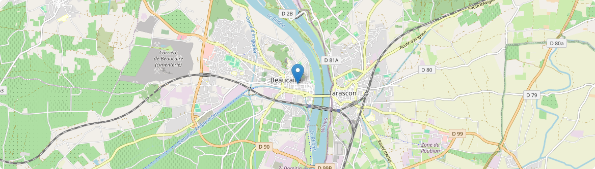 Beaucaire - Carte