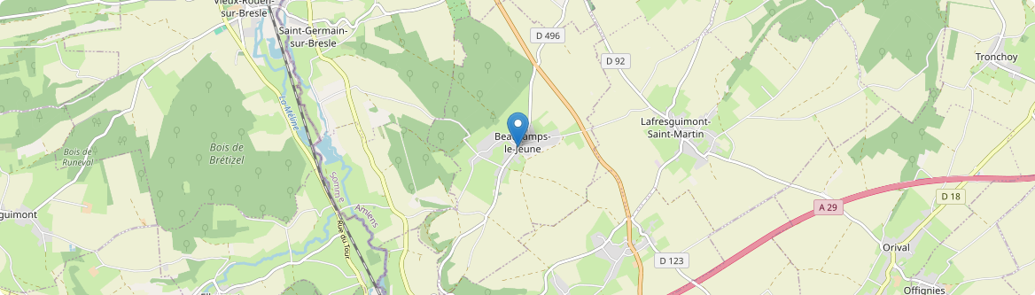 Beaucamps-le-Jeune - Carte
