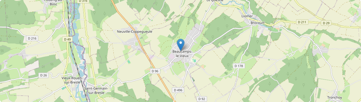 Beaucamps-le-Vieux - Carte