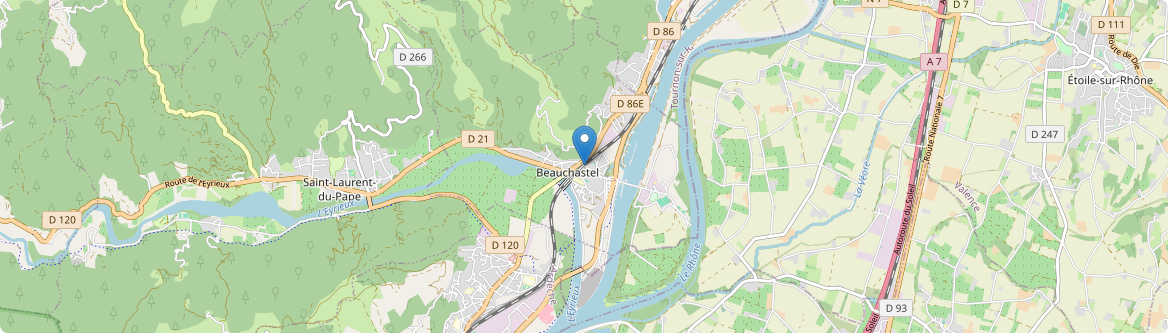 Beauchastel - Carte