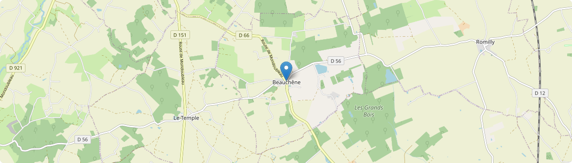 Beauchêne - Carte
