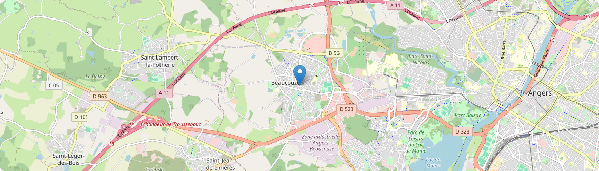 Beaucouzé - Carte