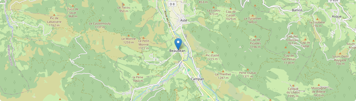 Beaudéan - Carte