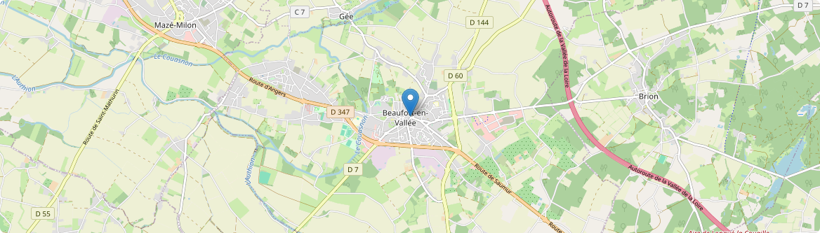 Beaufort-en-Anjou - Carte