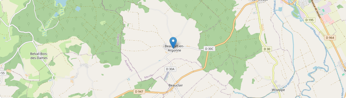 Beaufort-en-Argonne - Carte