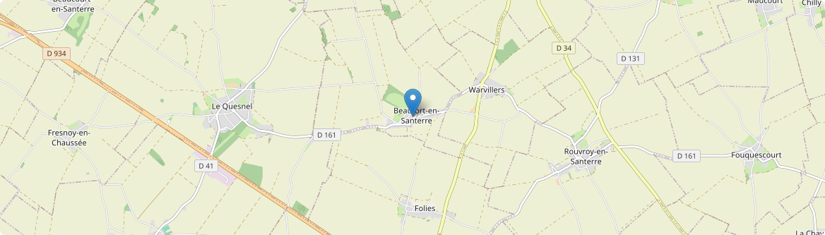 Beaufort-en-Santerre - Carte