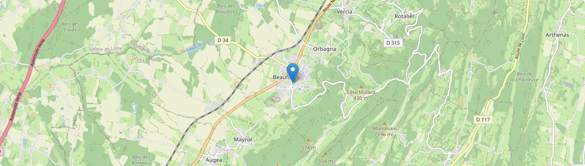 Beaufort-Orbagna - Carte