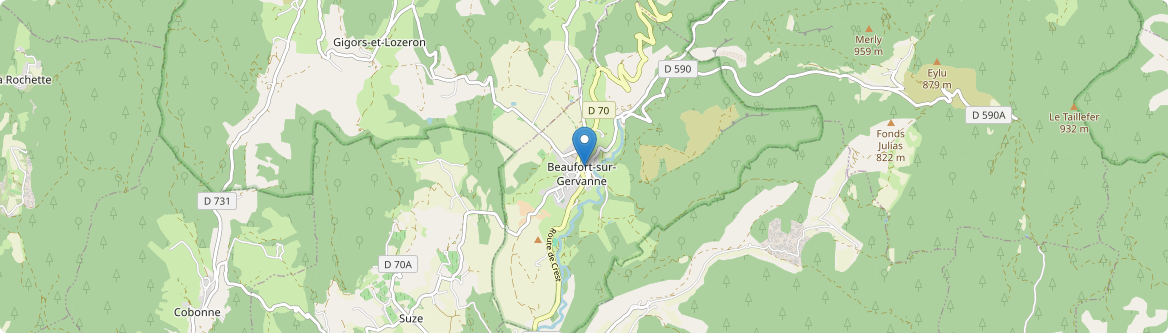 Beaufort-sur-Gervanne - Carte