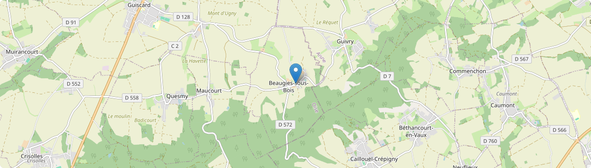 Beaugies-sous-Bois - Carte