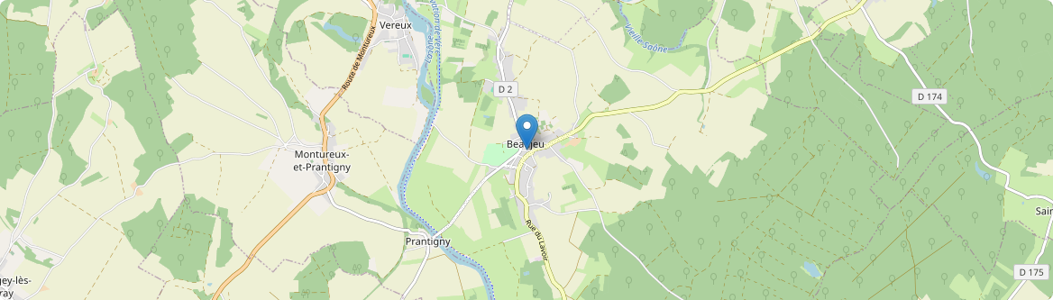 Beaujeu-Saint-Vallier-Pierrejux-et-Quitteur - Carte