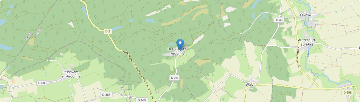 Beaulieu-en-Argonne - Carte