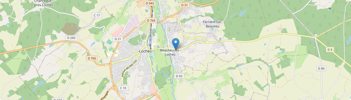 Beaulieu-lès-Loches - Carte