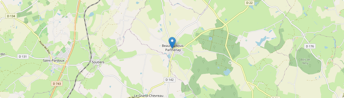 Beaulieu-sous-Parthenay - Carte