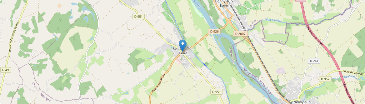 Beaulieu-sur-Loire - Carte