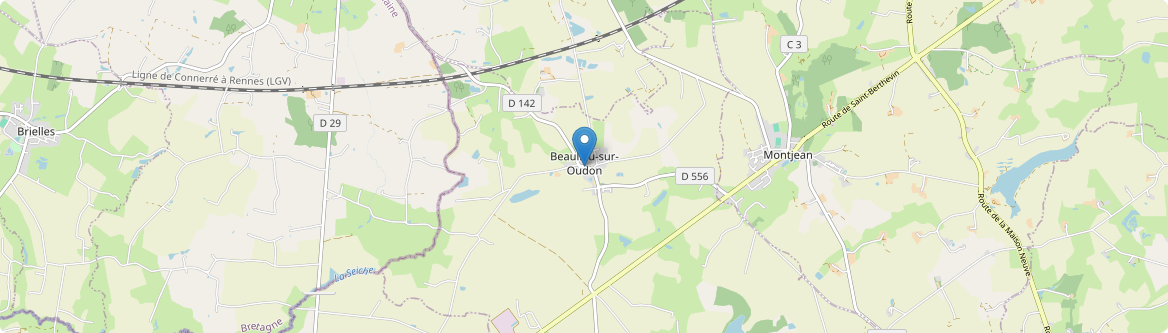 Beaulieu-sur-Oudon - Carte