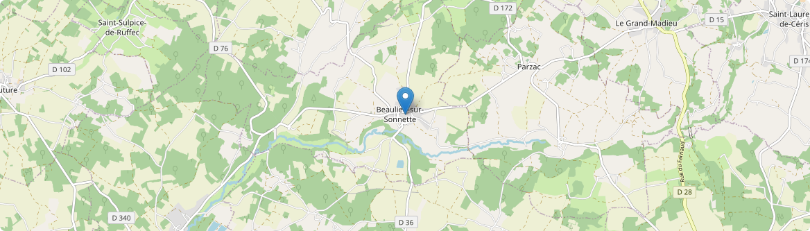 Beaulieu-sur-Sonnette - Carte