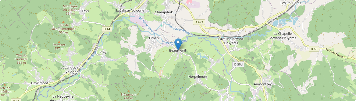Beauménil - Carte