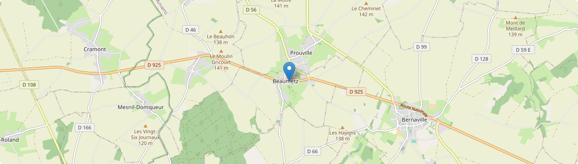Beaumetz - Carte