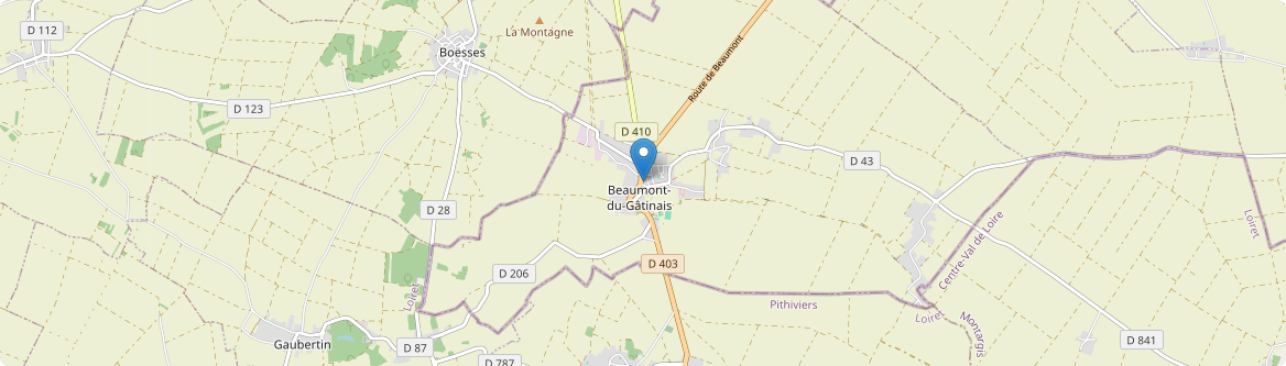 Beaumont-du-Gâtinais - Carte