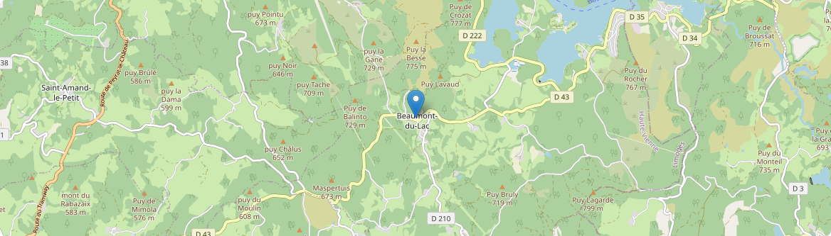 Beaumont-du-Lac - Carte