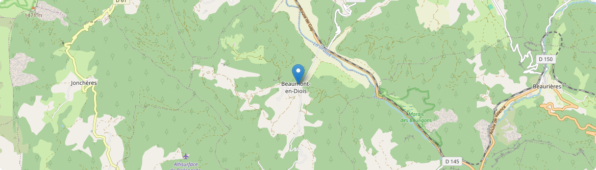 Beaumont-en-Diois - Carte